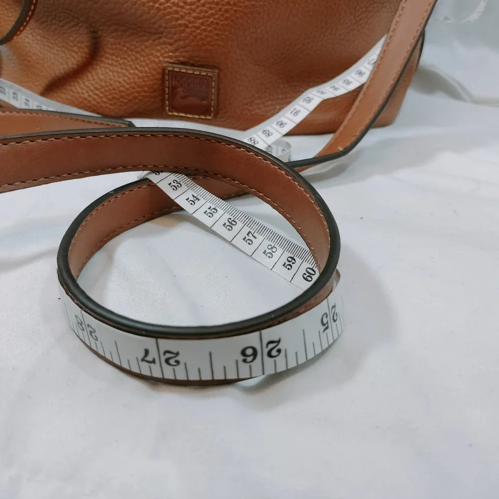 Vintage Dooney & Bourke Satchel; Brown Pebbled Leather,